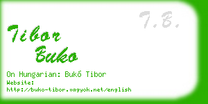 tibor buko business card